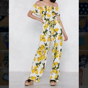 Nasty gal lemon jumpsuit